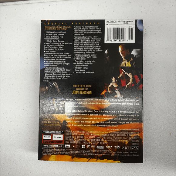 Frank Herbert's Dune DVD 3 Disc Special Edition Set Director's Cut Mini Series - Picture 5 of 5
